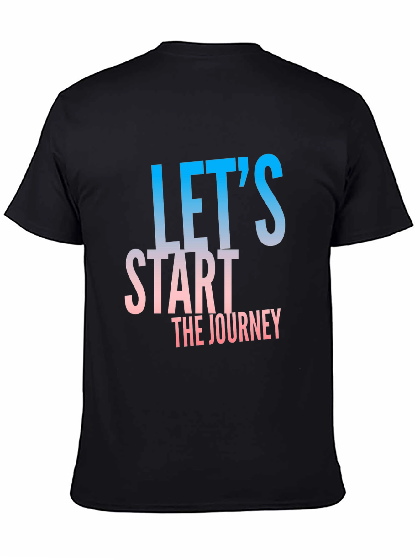 Lets Start The Journey Black T-Shirt