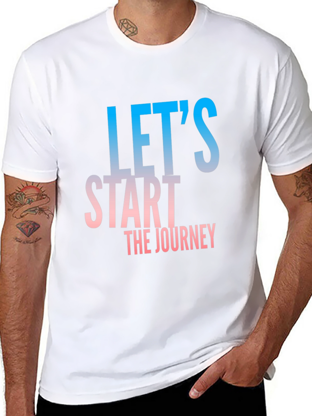 Lets Start The Journey Black T-Shirt