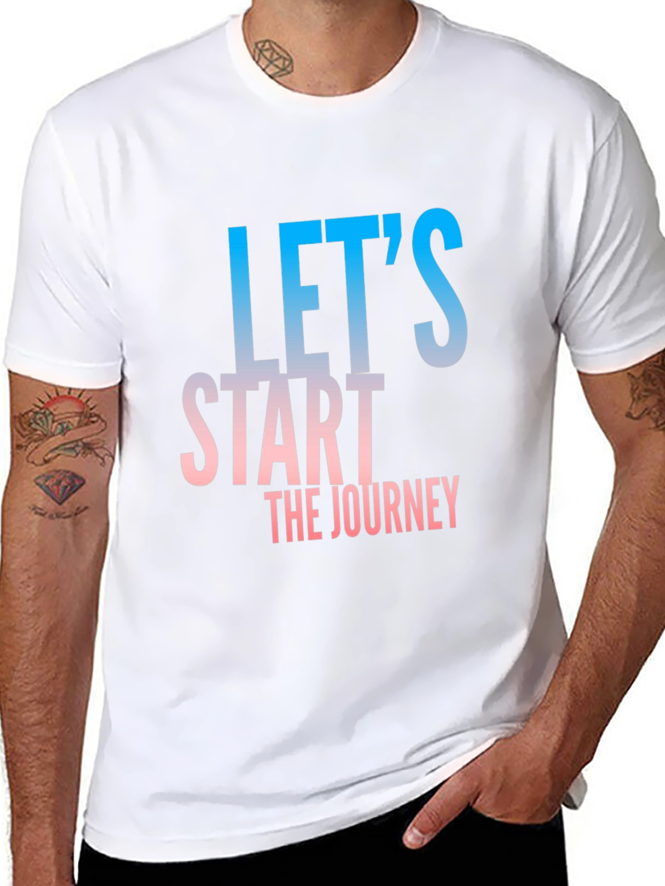 Lets Start The Journey Black T-Shirt