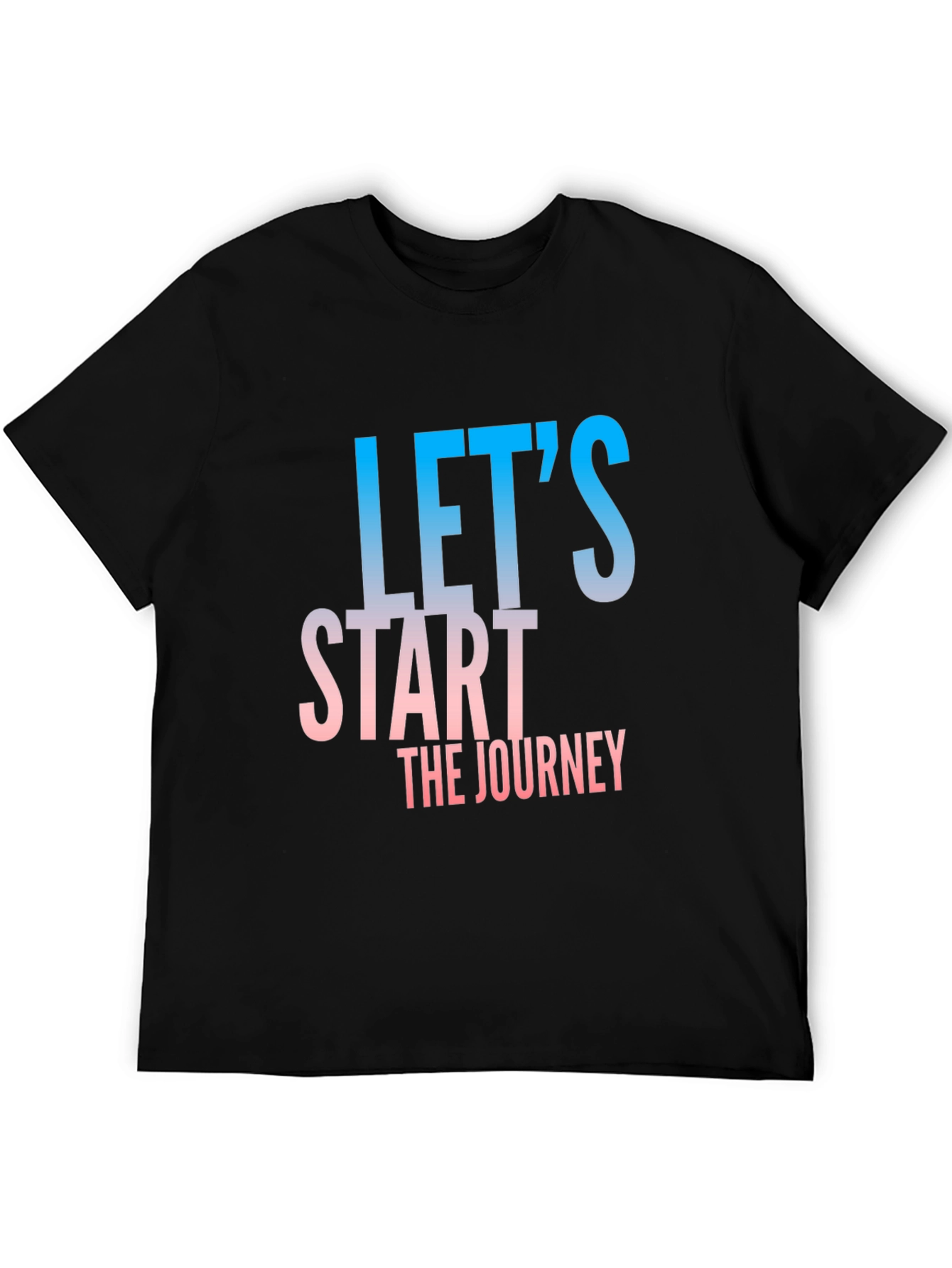 Lets Start The Journey Black T-Shirt