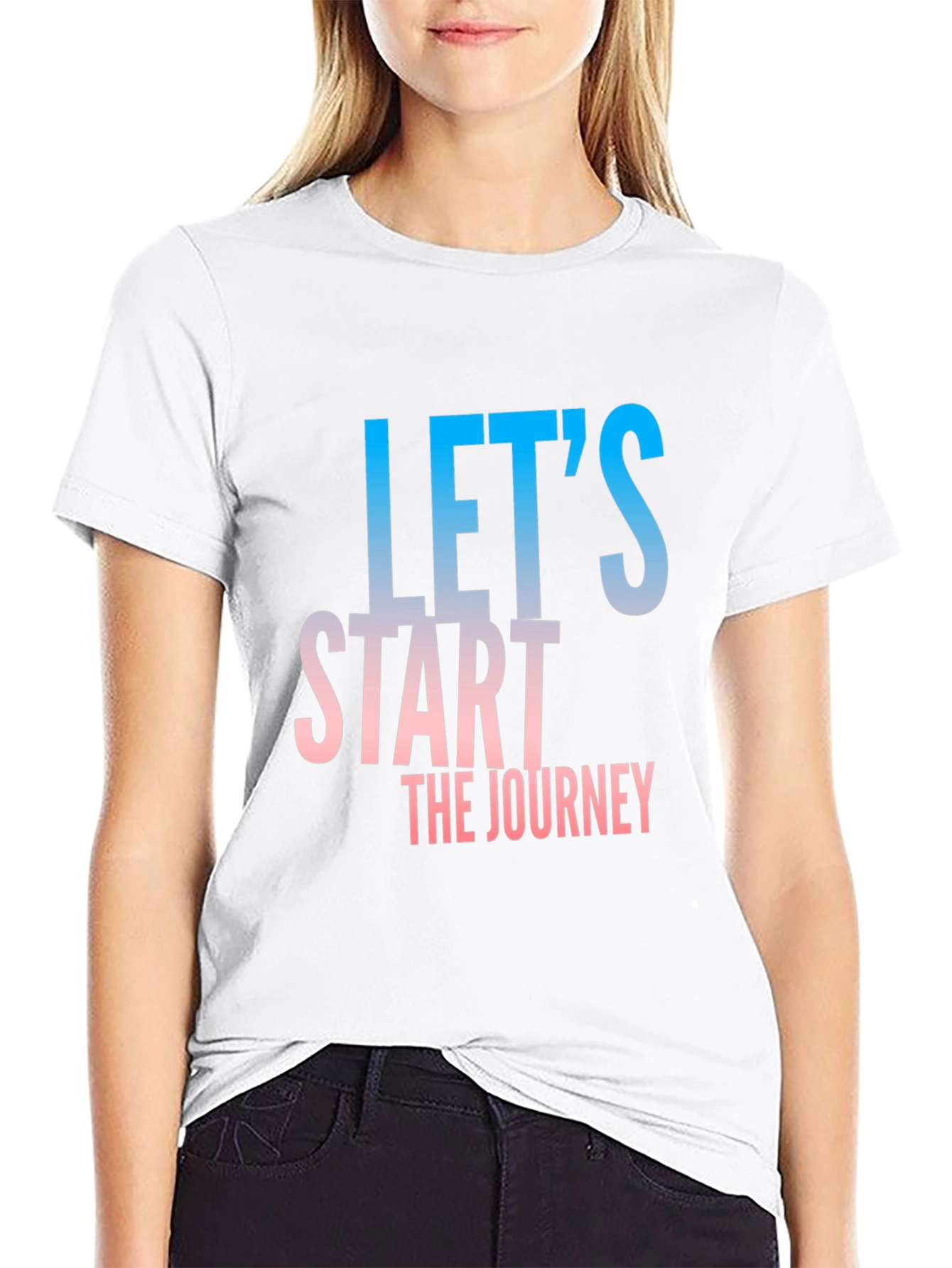 Lets Start The Journey Black T-Shirt