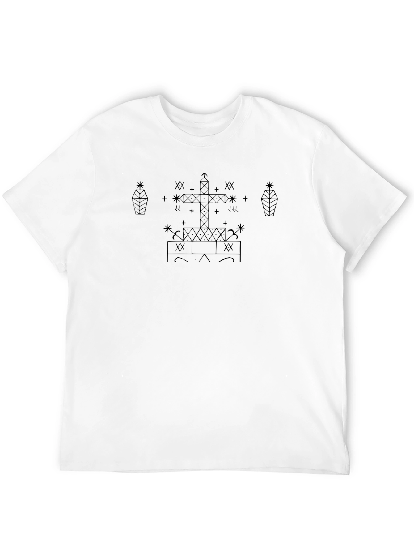 Black T-Shirt with Mysterious Symbol