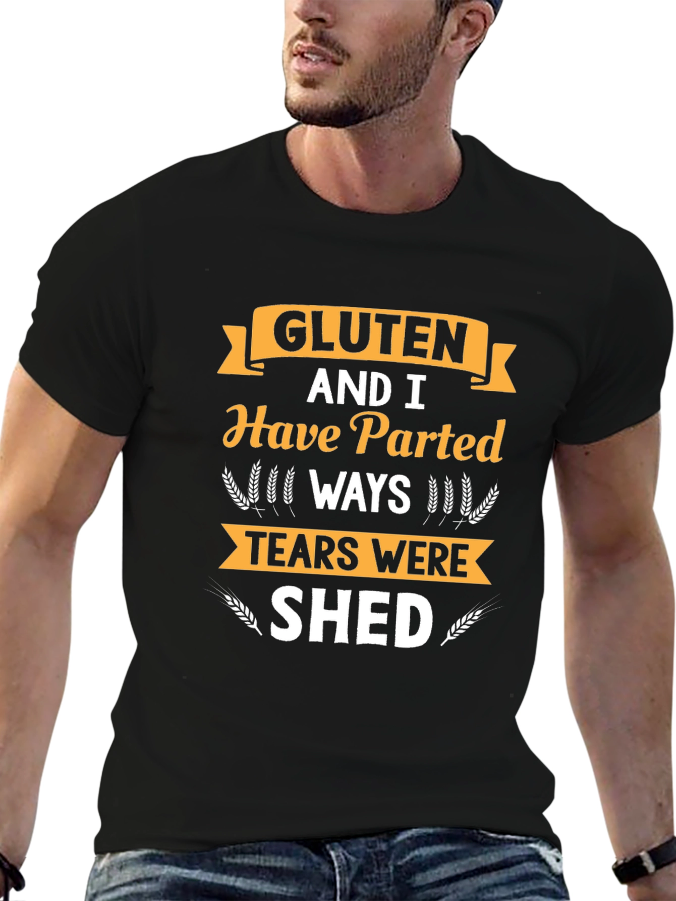 Gluten Free Novelty T-Shirt: Parted Ways Tears Shed