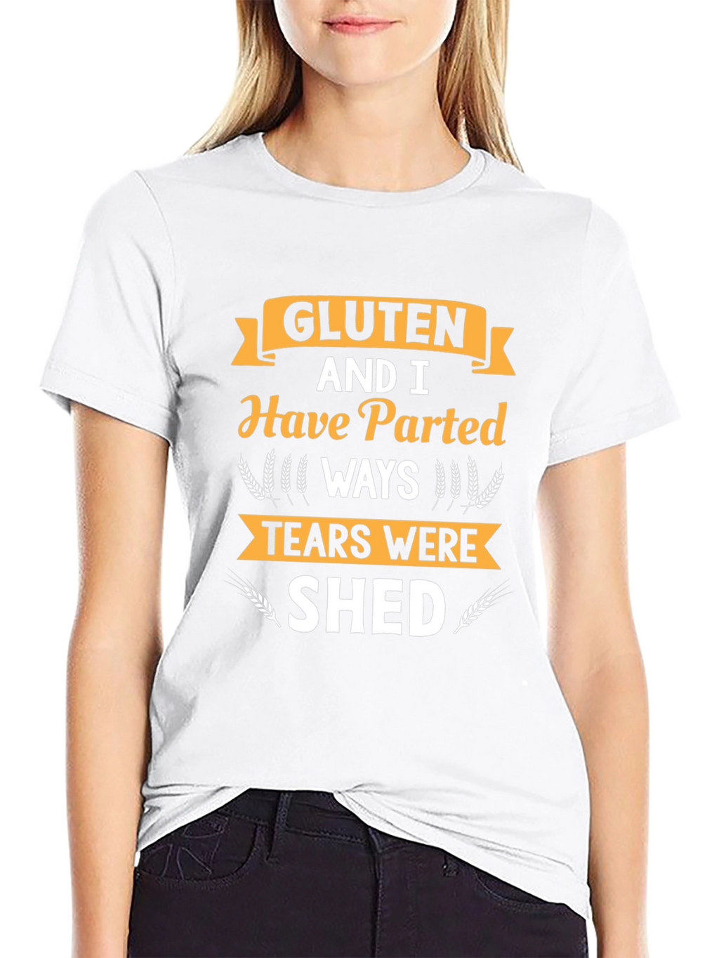 Gluten Free Novelty T-Shirt: Parted Ways Tears Shed