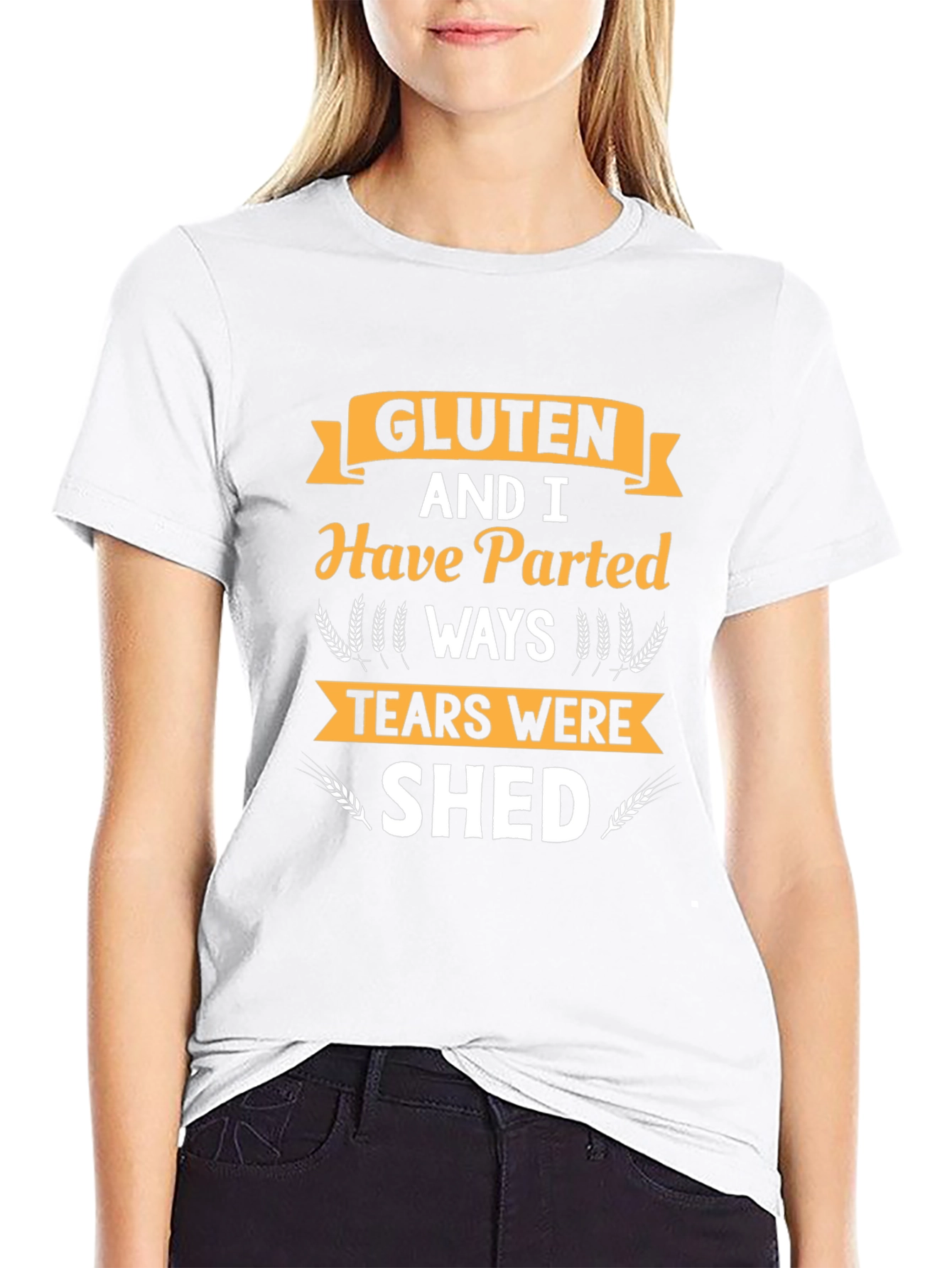 Gluten Free Novelty T-Shirt: Parted Ways Tears Shed