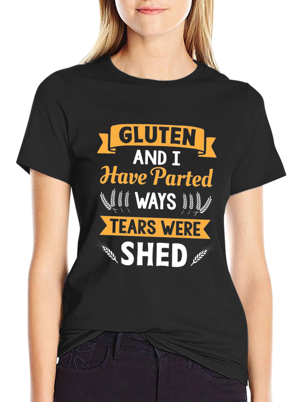 Gluten Free Novelty T-Shirt: Parted Ways Tears Shed