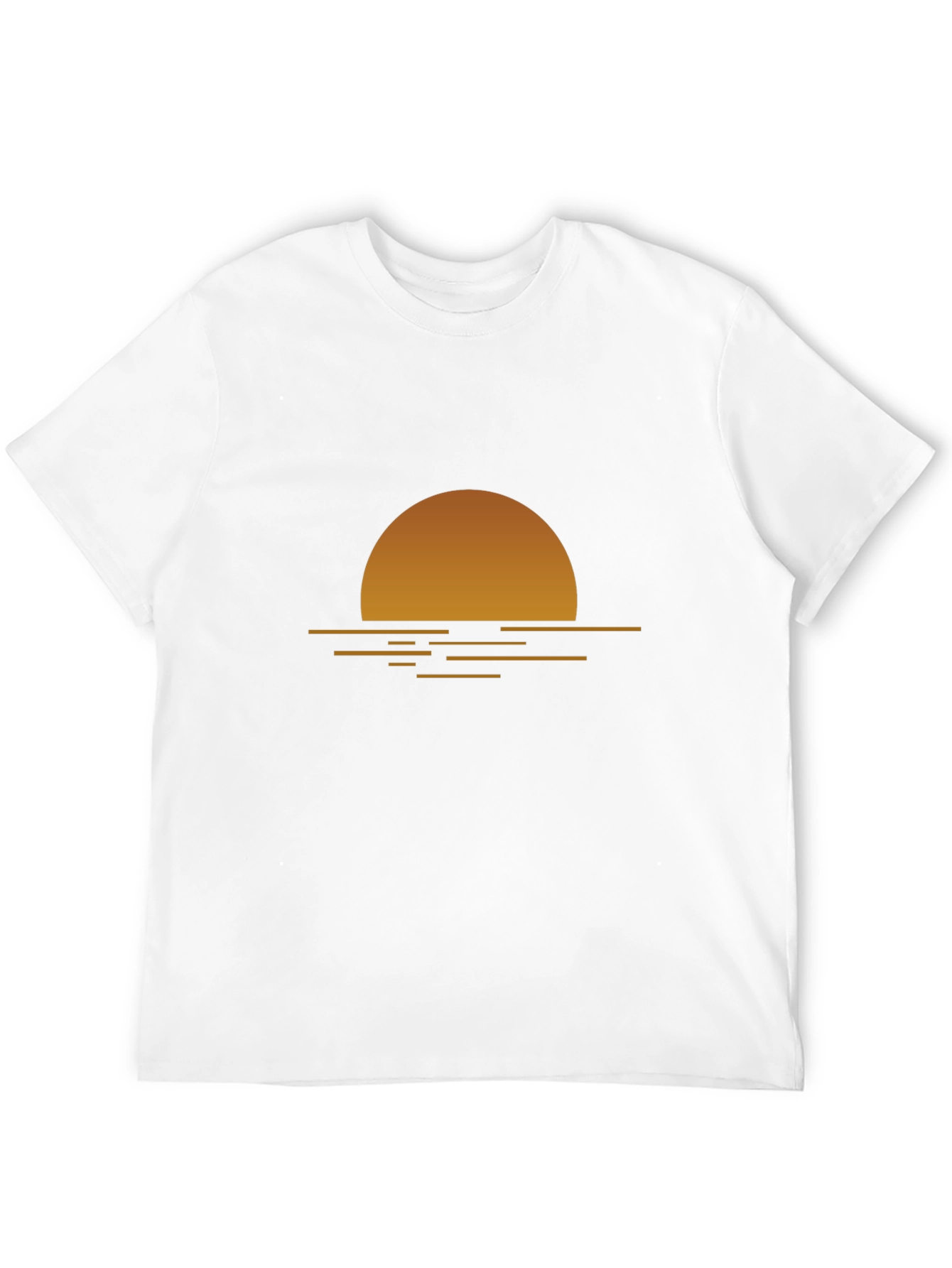 Sunset Graphic Tee - Relaxed Fit Black T-Shirt