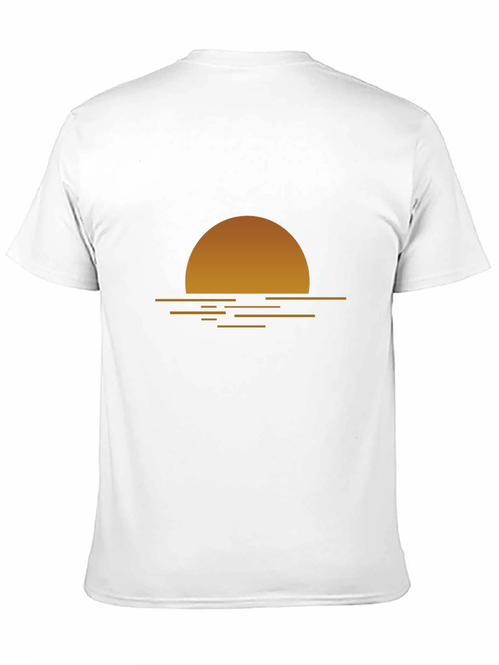 Sunset Graphic Tee - Relaxed Fit Black T-Shirt