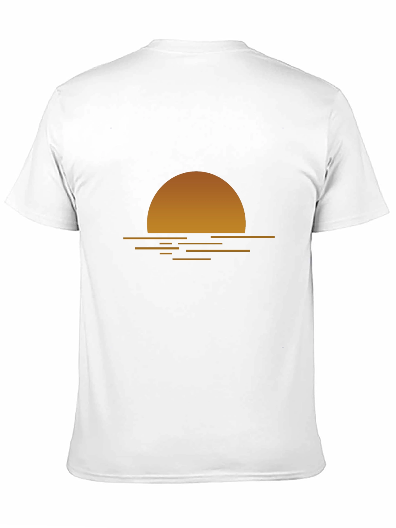 Sunset Graphic Tee - Relaxed Fit Black T-Shirt