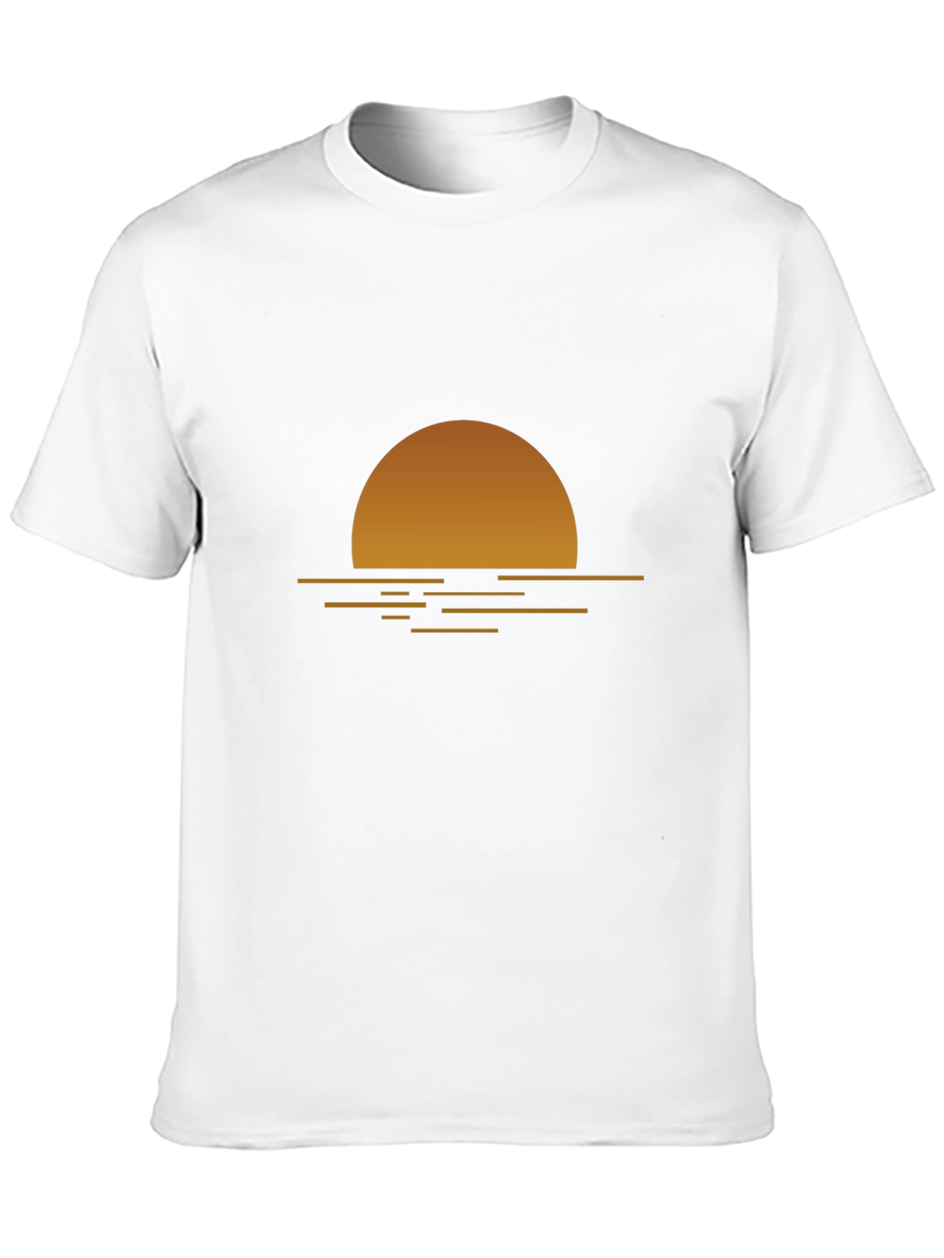 Sunset Graphic Tee - Relaxed Fit Black T-Shirt