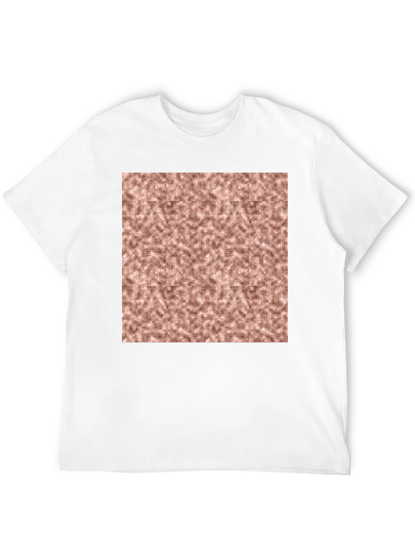 Stylish Black Tee with Abstract Square Design