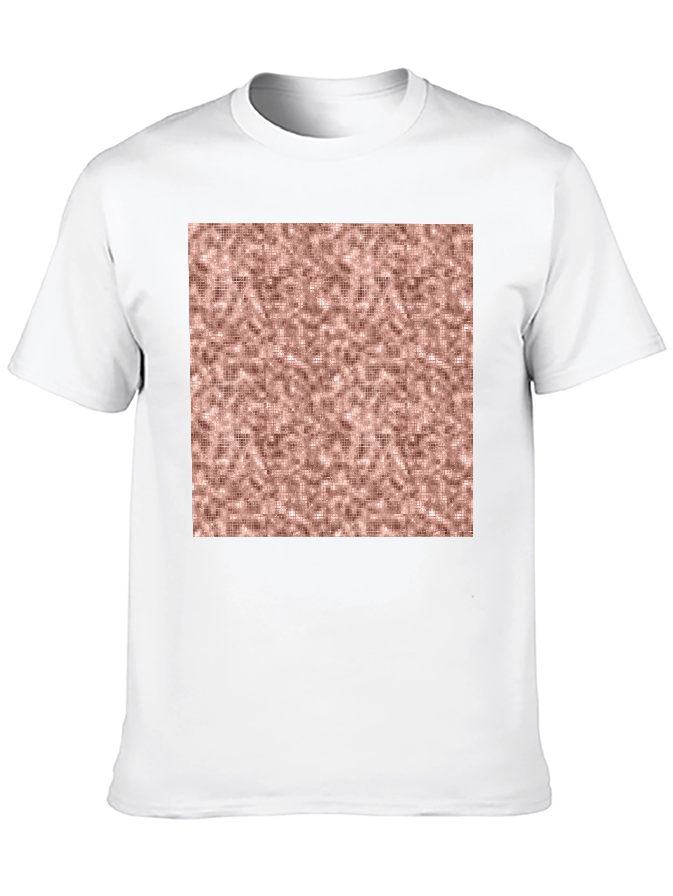 Stylish Black Tee with Abstract Square Design
