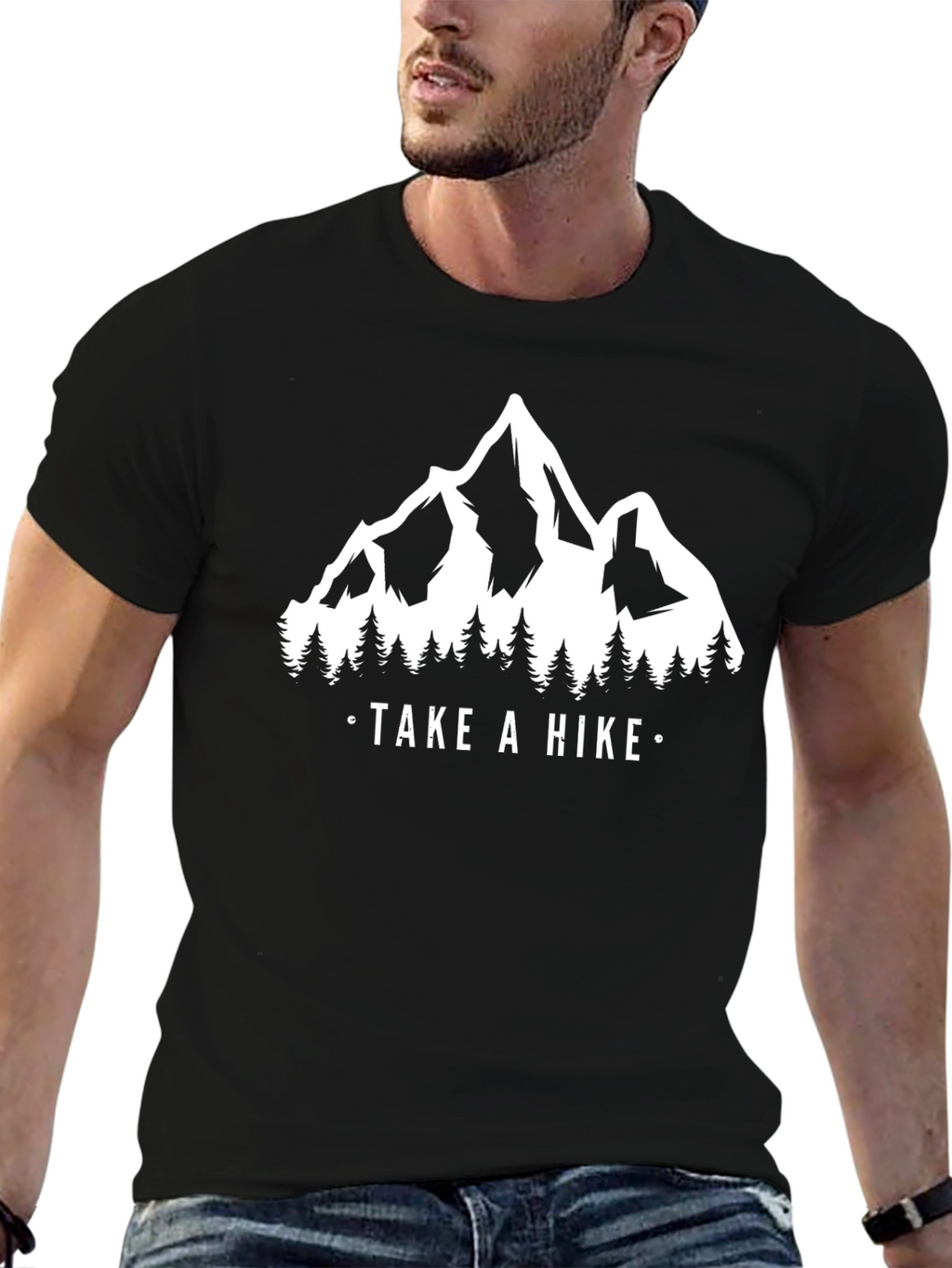 Take a Hike Graphic Tee - Mountain Design