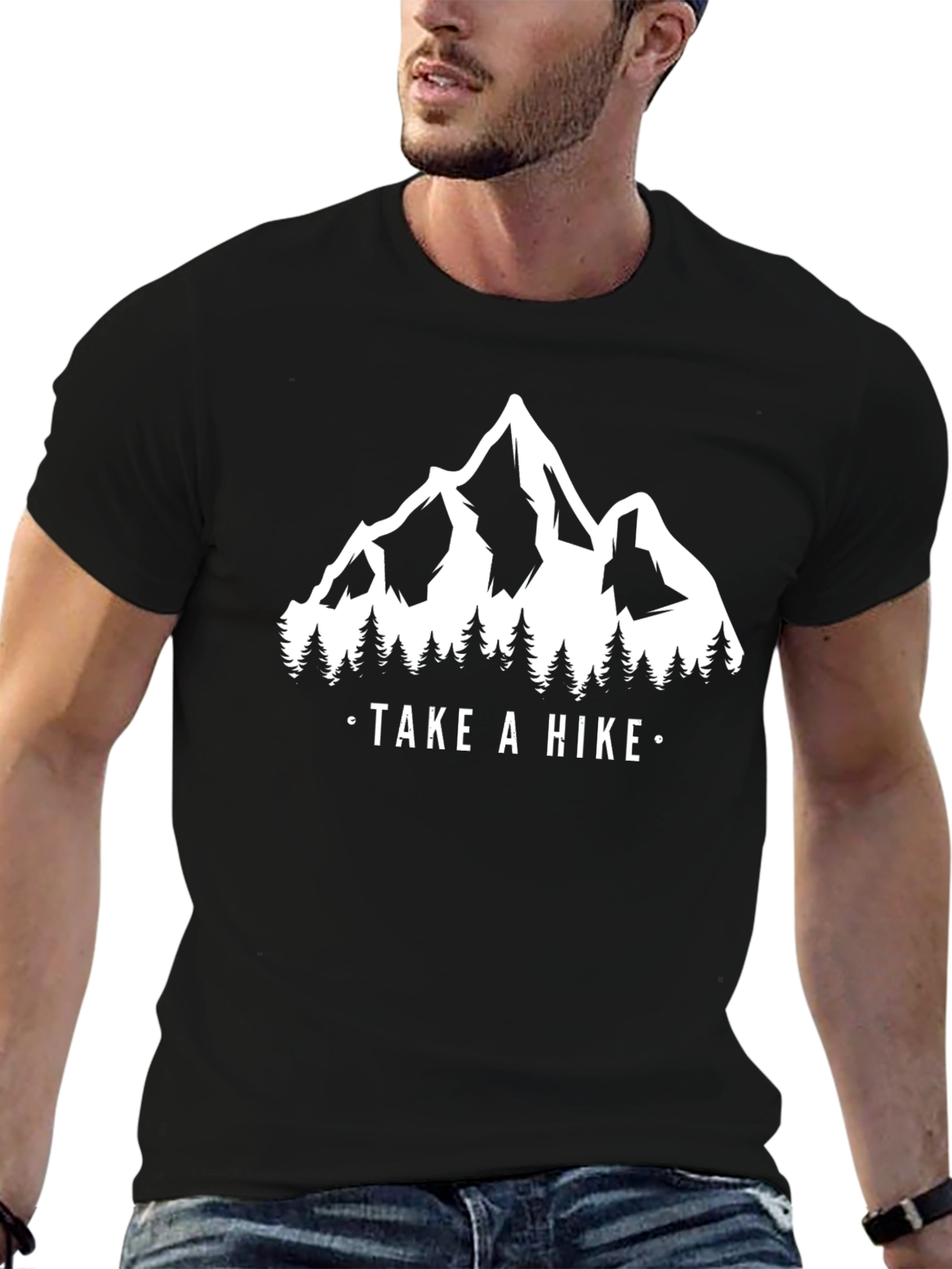 Take a Hike Graphic Tee - Mountain Design