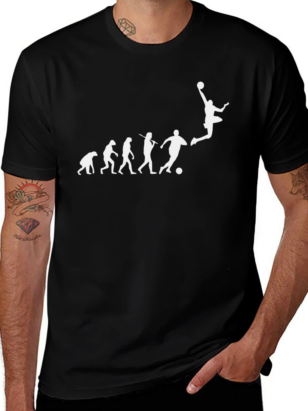 Evolution of Sports Black T-Shirt