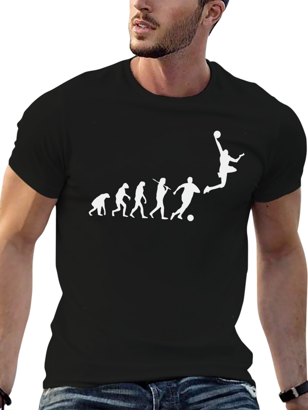 Evolution of Sports Black T-Shirt