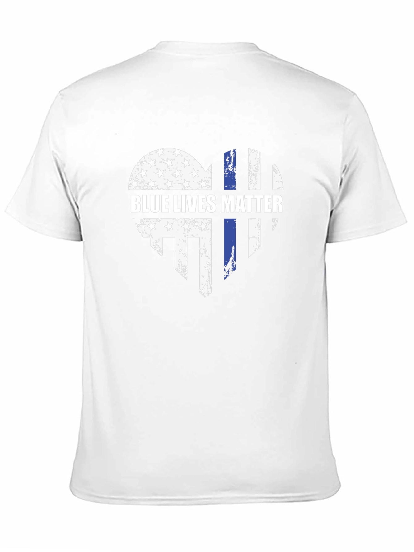 Blue Lives Matter Heart Graphic Tee