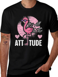 Attitude Flamingo Graphic Tee