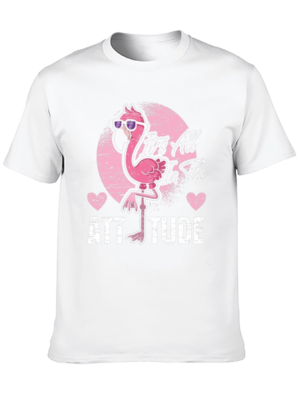 Attitude Flamingo Graphic Tee