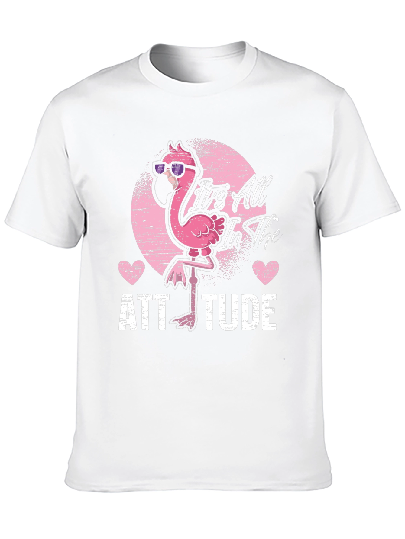 Attitude Flamingo Graphic Tee