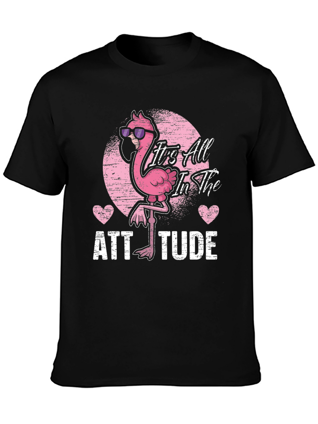 Attitude Flamingo Graphic Tee