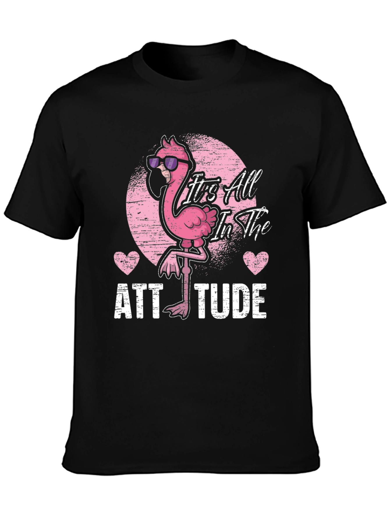 Attitude Flamingo Graphic Tee