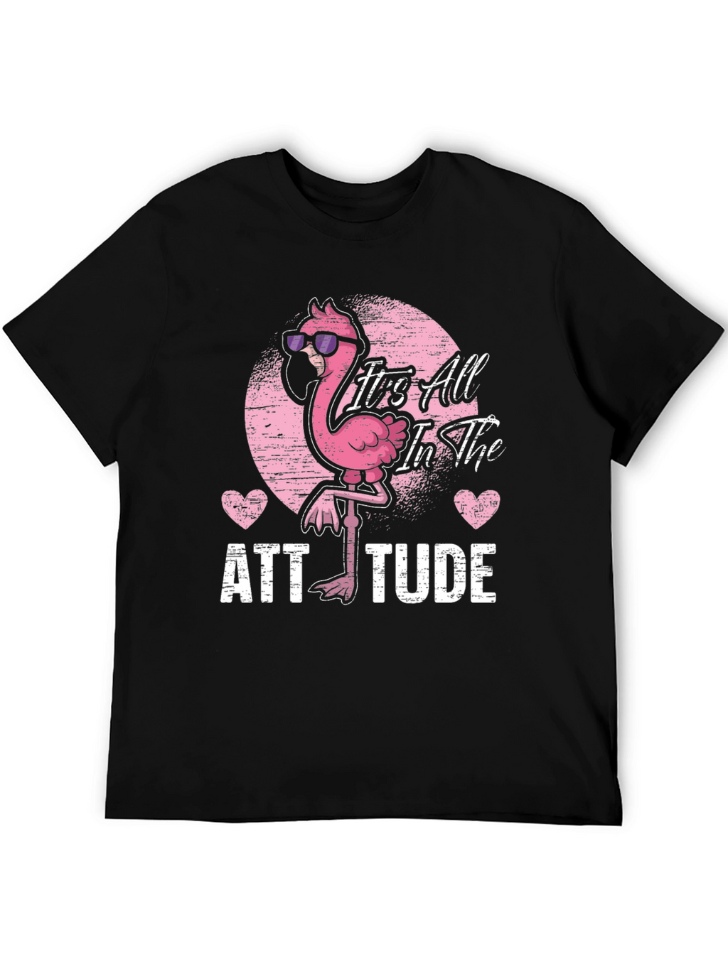Attitude Flamingo Graphic Tee