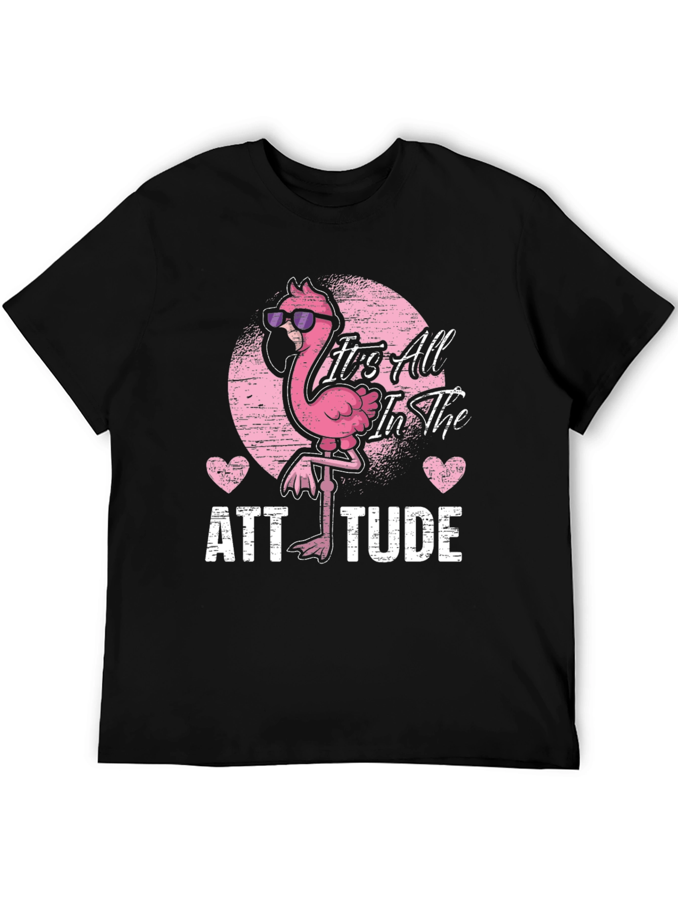 Attitude Flamingo Graphic Tee