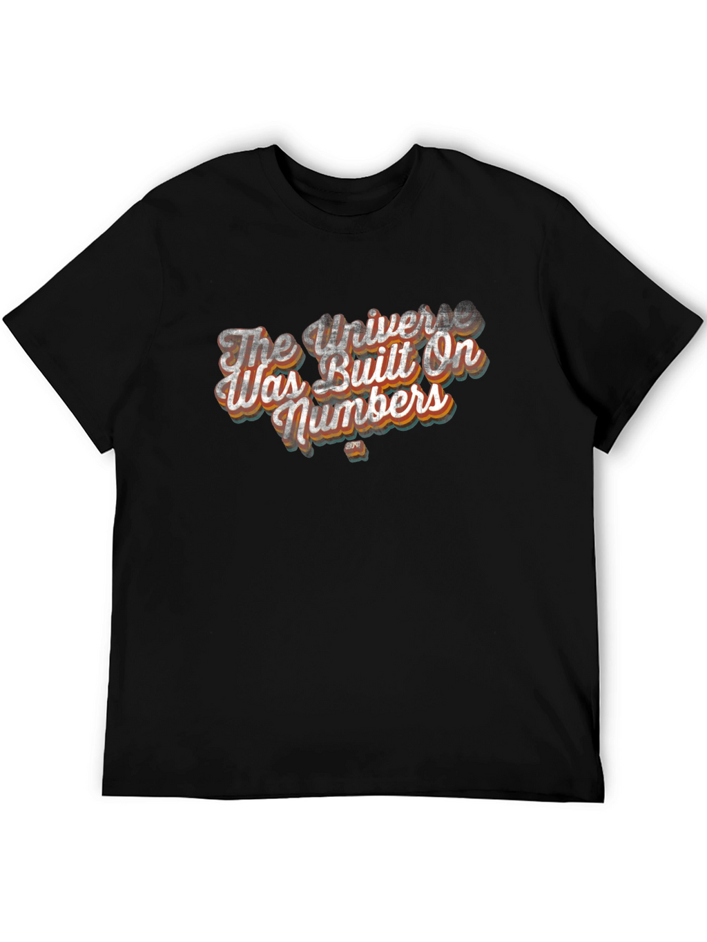 Universe Built On Numbers Graphic Tee