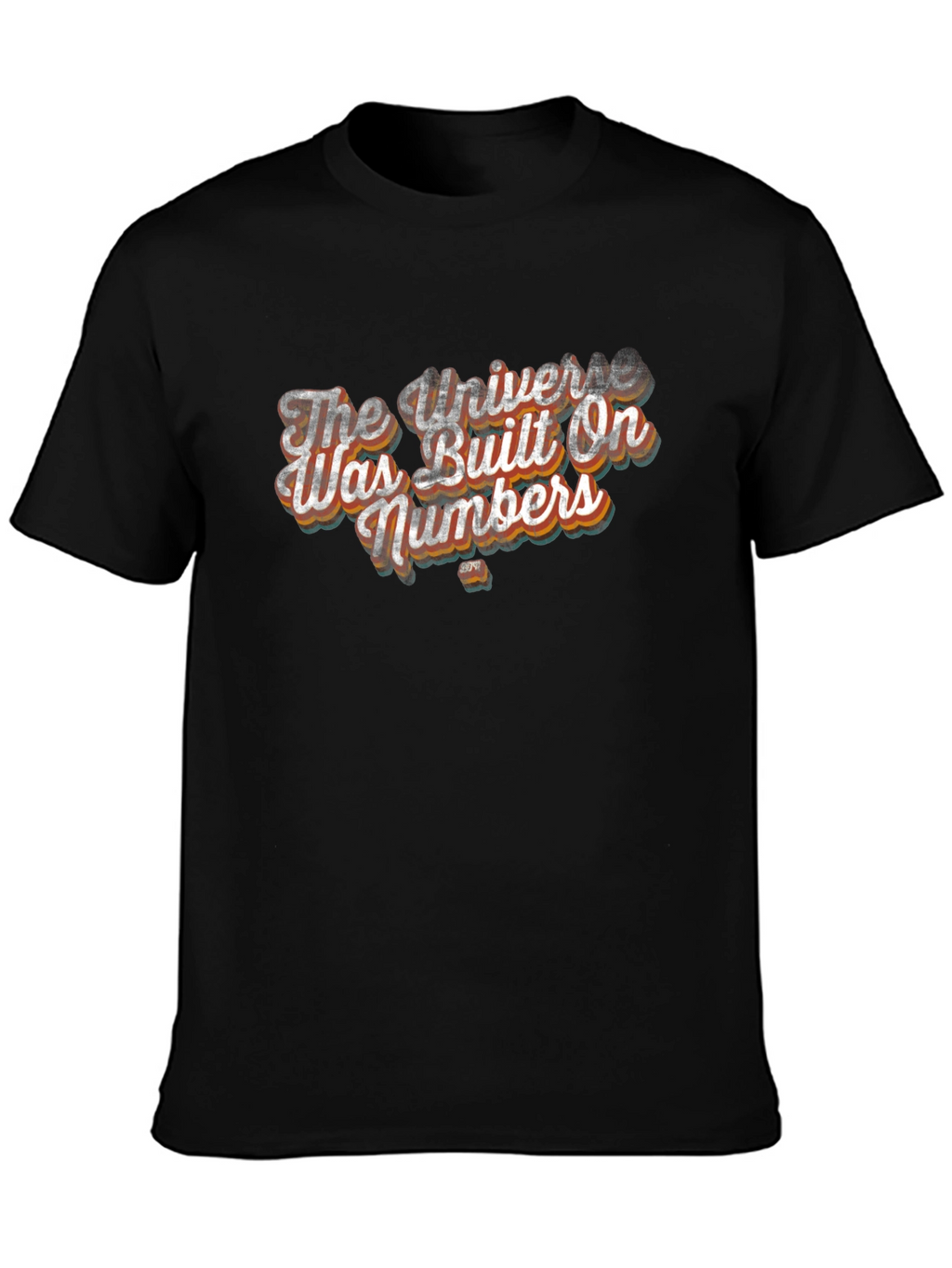 Universe Built On Numbers Graphic Tee