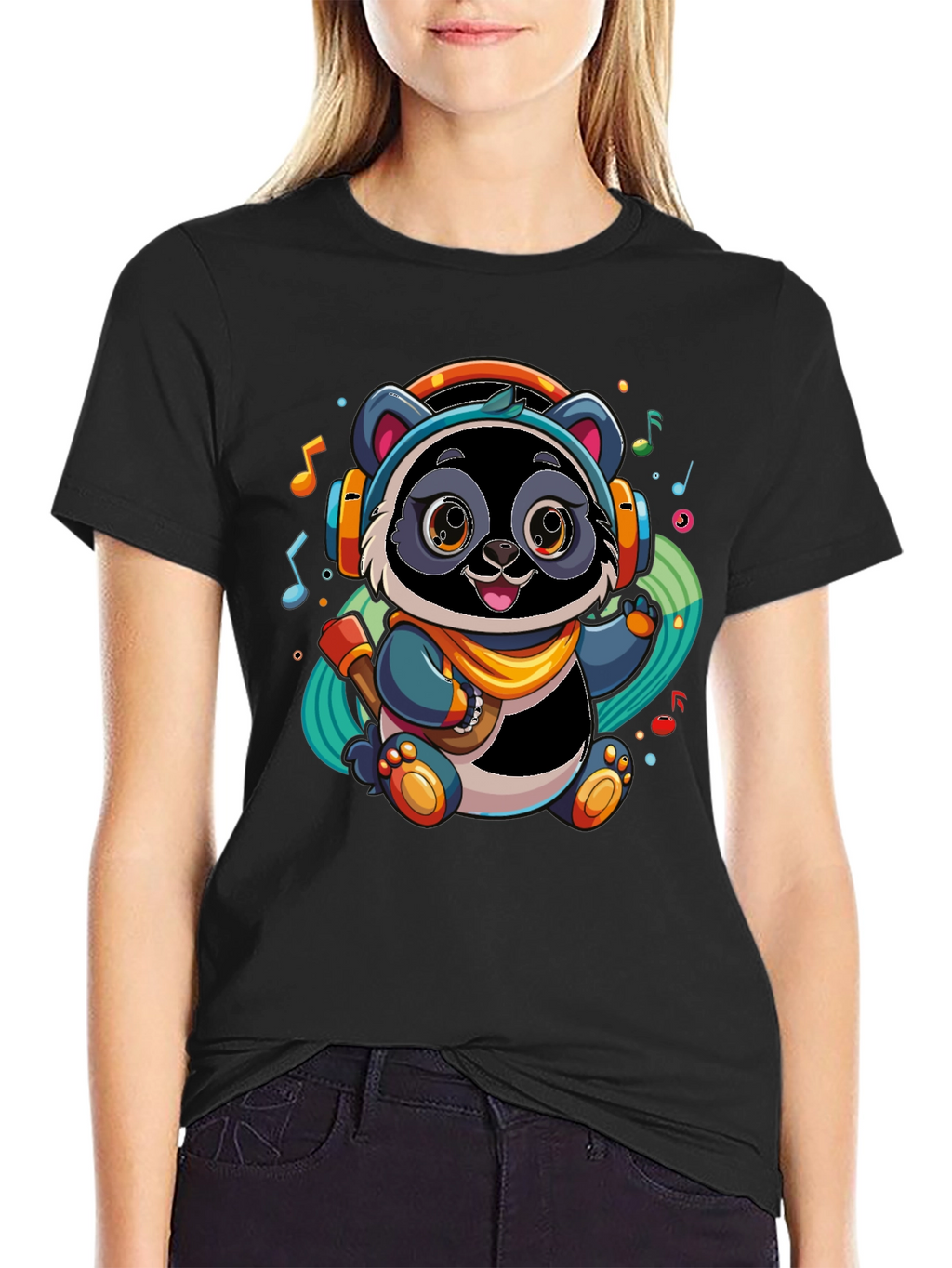 Cool Panda DJ T-Shirt - Music Lover Tee