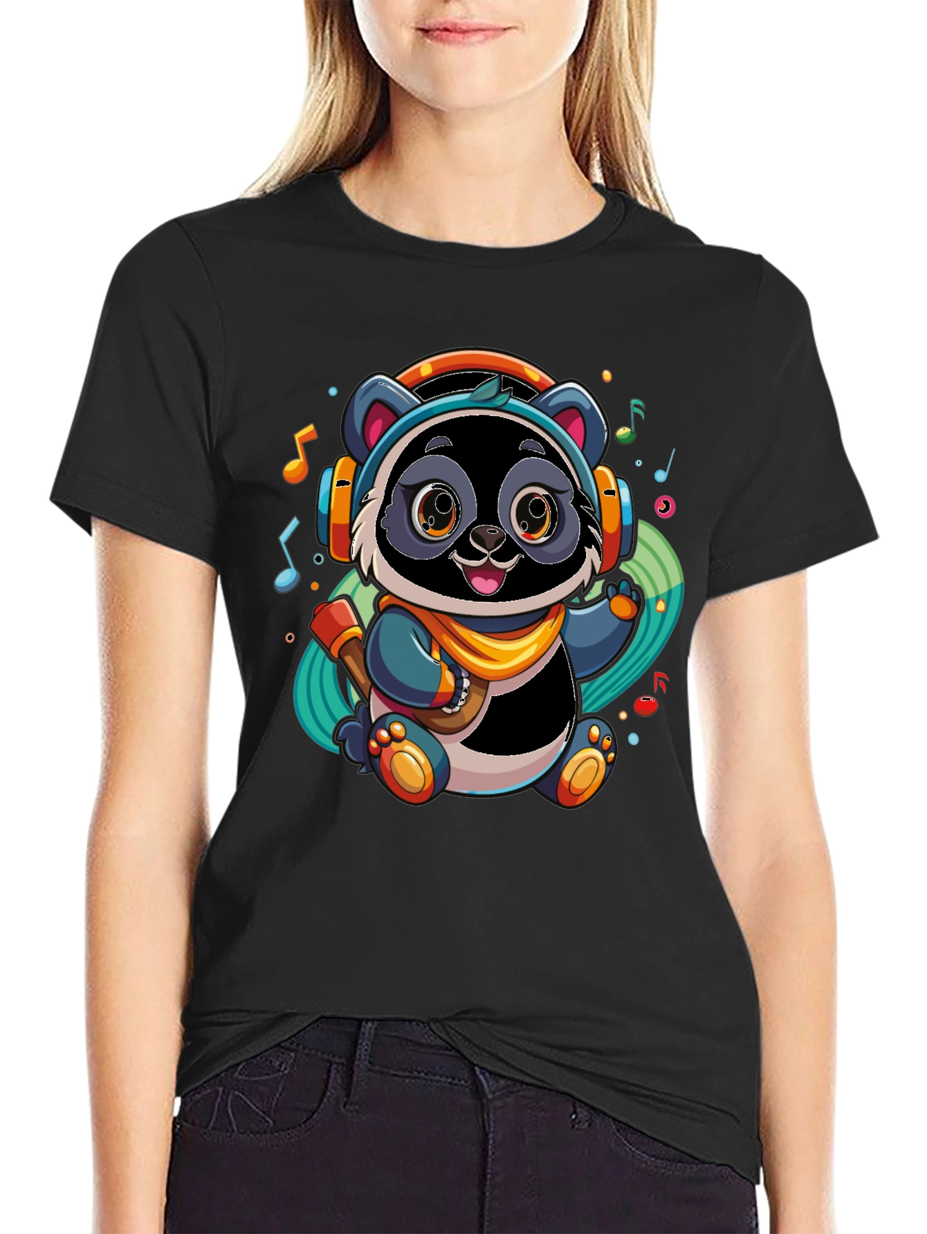 Cool Panda DJ T-Shirt - Music Lover Tee