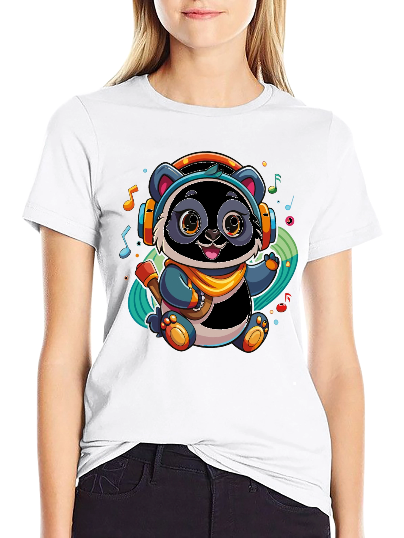 Cool Panda DJ T-Shirt - Music Lover Tee