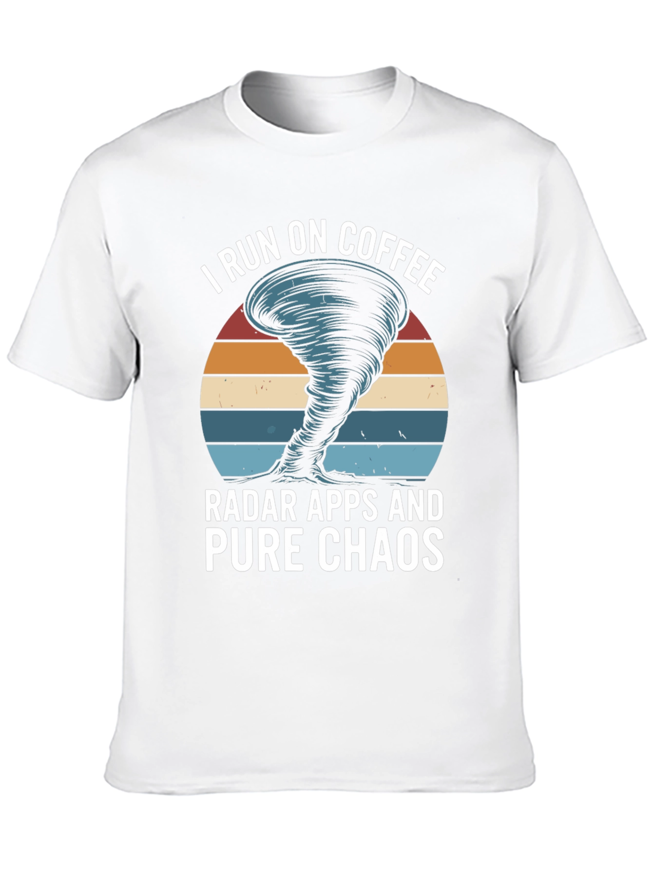 I Run On Coffee Radar Chaos Graphic Tee