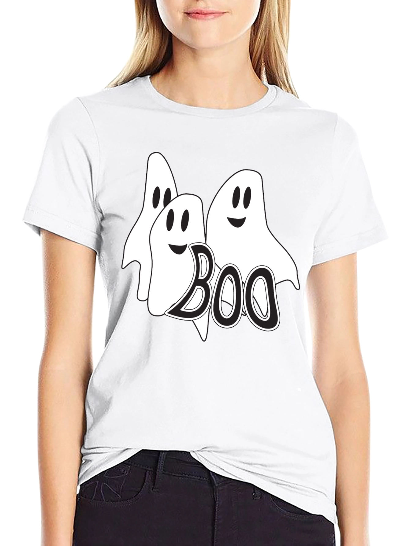 Boo Ghosts Graphic Tee - Halloween