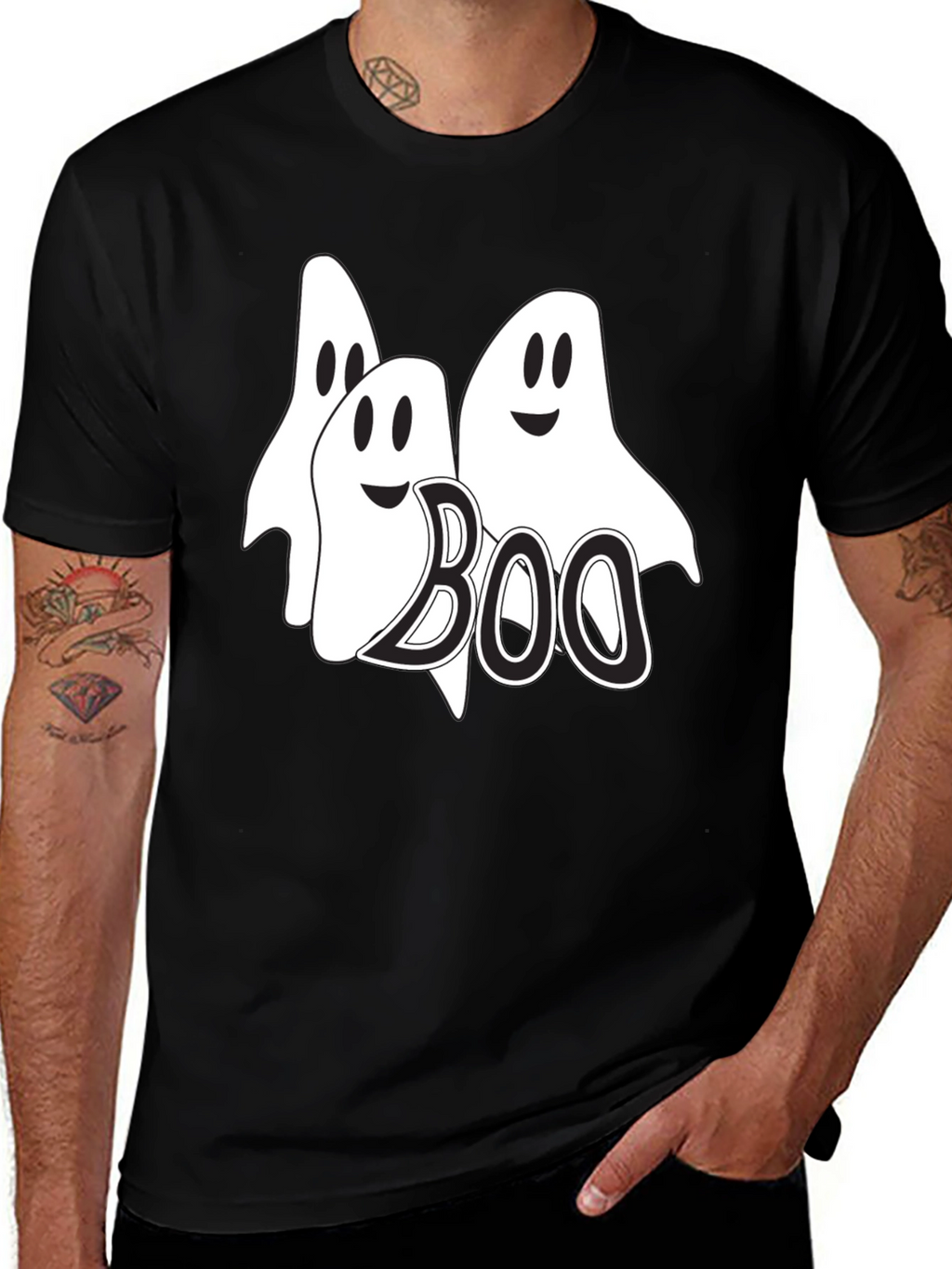 Boo Ghosts Graphic Tee - Halloween
