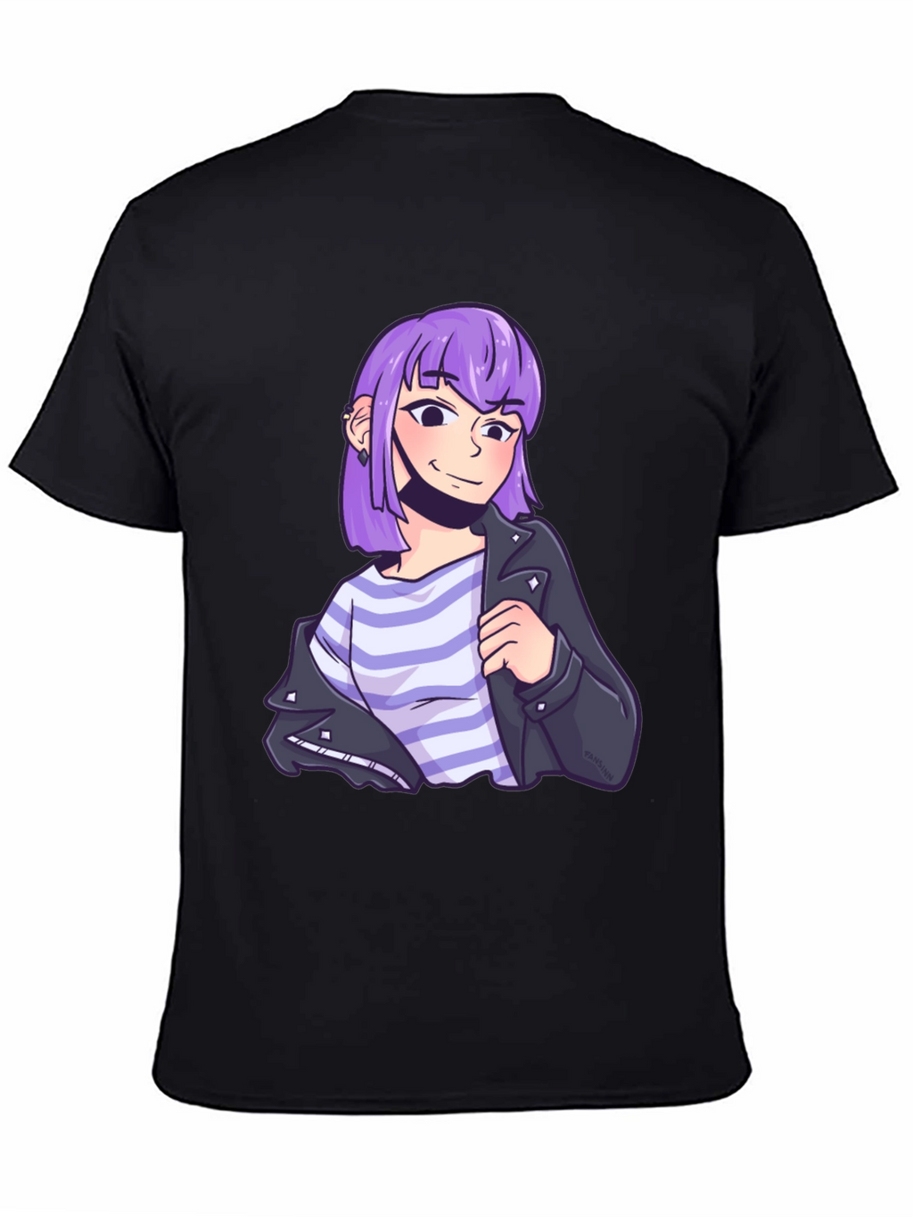 Anime Girl T-Shirt - Stylish Black Tee