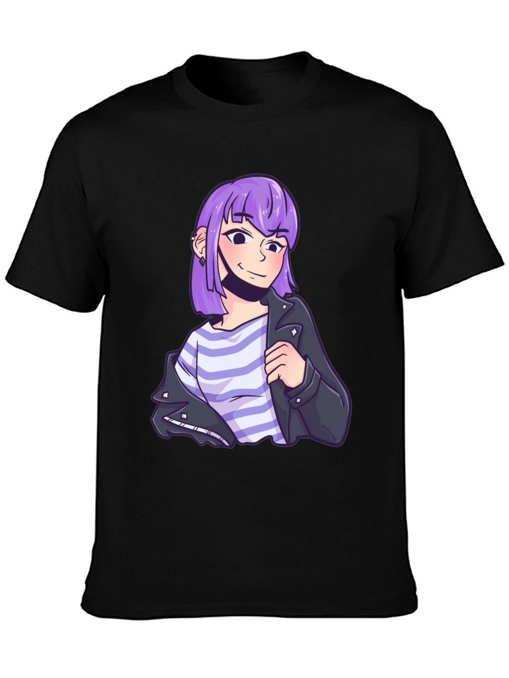 Anime Girl T-Shirt - Stylish Black Tee