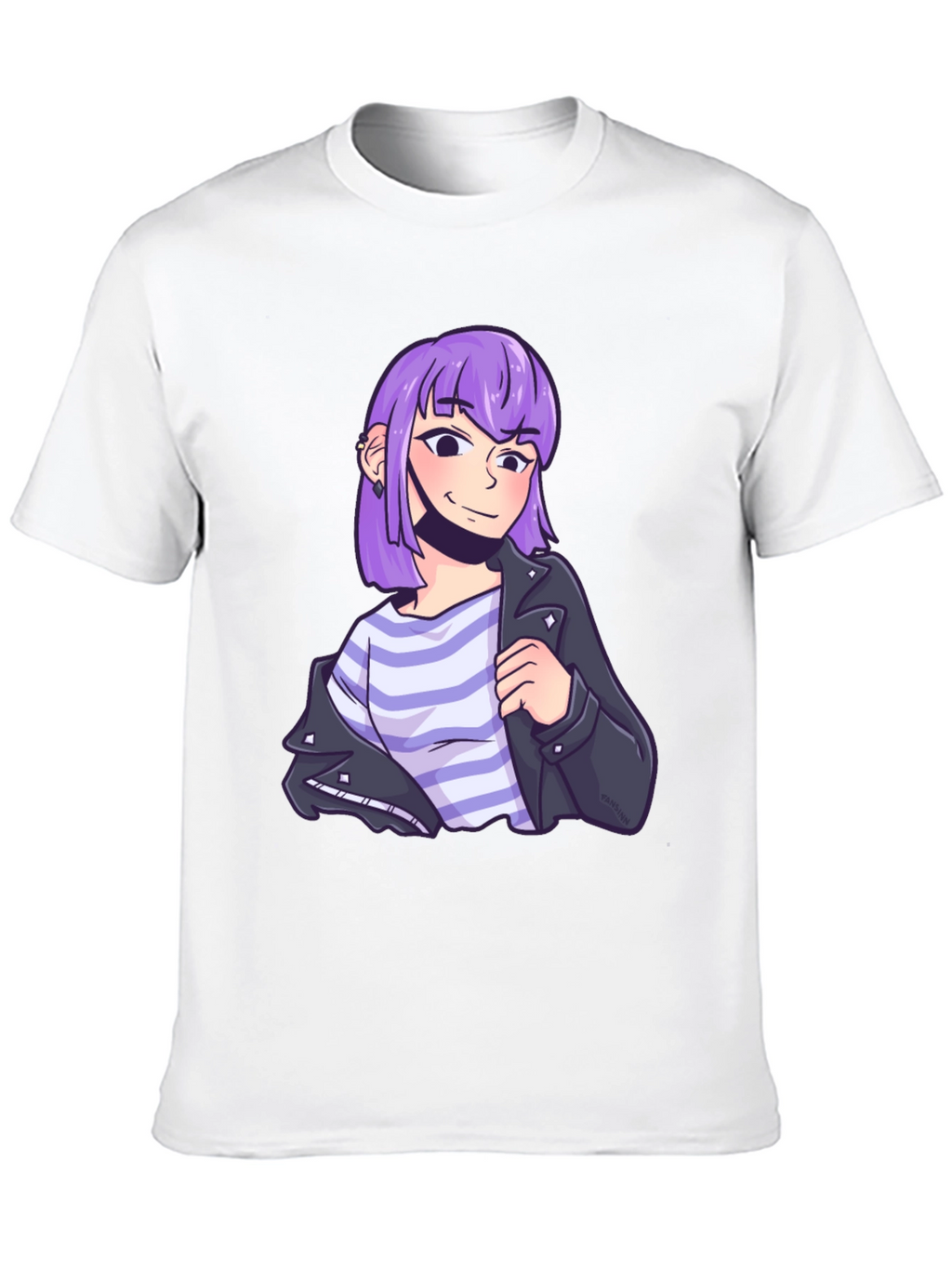 Anime Girl T-Shirt - Stylish Black Tee