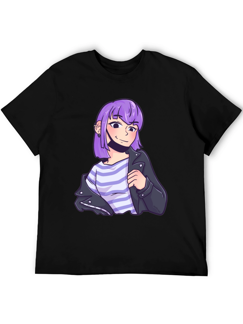 Anime Girl T-Shirt - Stylish Black Tee