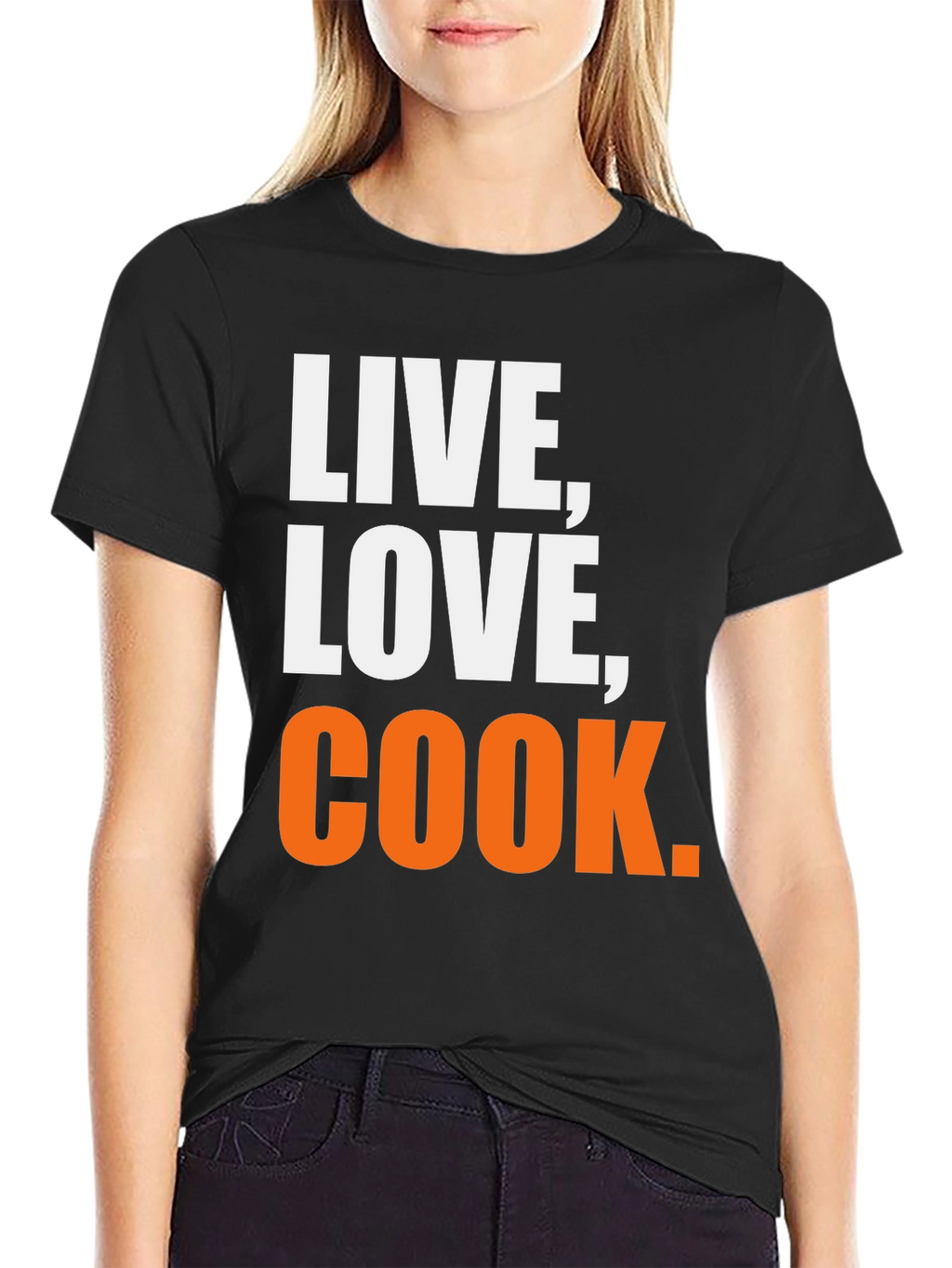 Live Love Cook Graphic T-Shirt