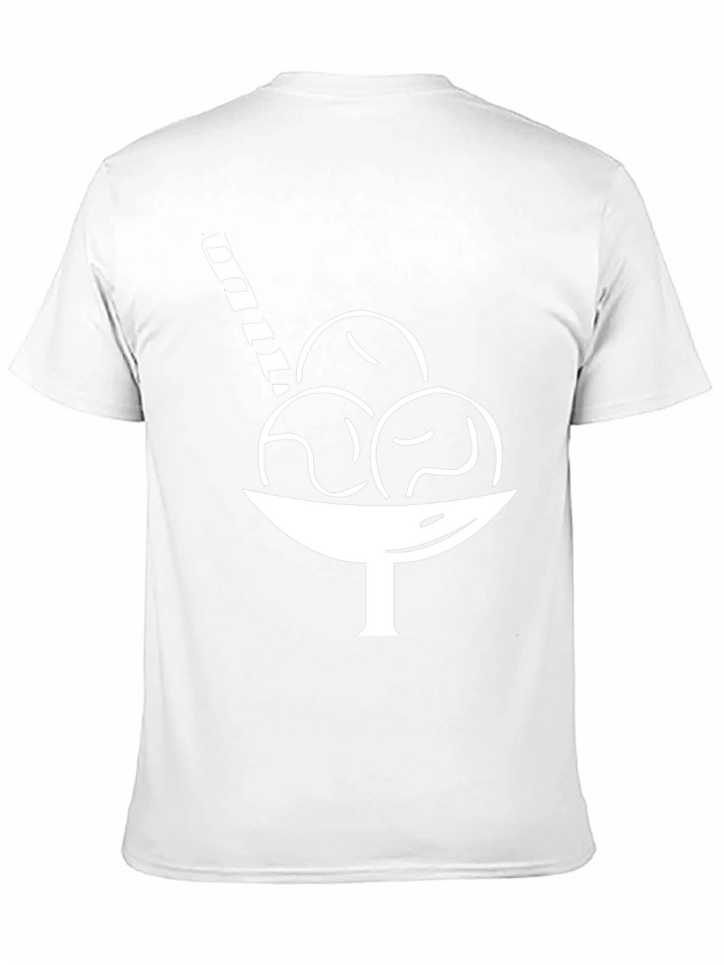 Ice Cream T-Shirt - Black Cotton Blend Tee