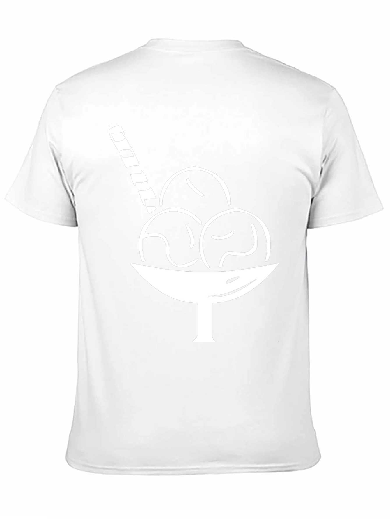 Ice Cream T-Shirt - Black Cotton Blend Tee