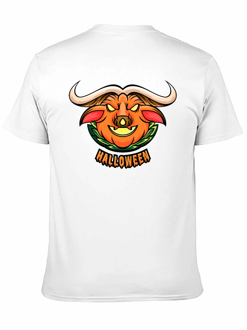 Halloween Pumpkin Buffalo Graphic T-Shirt