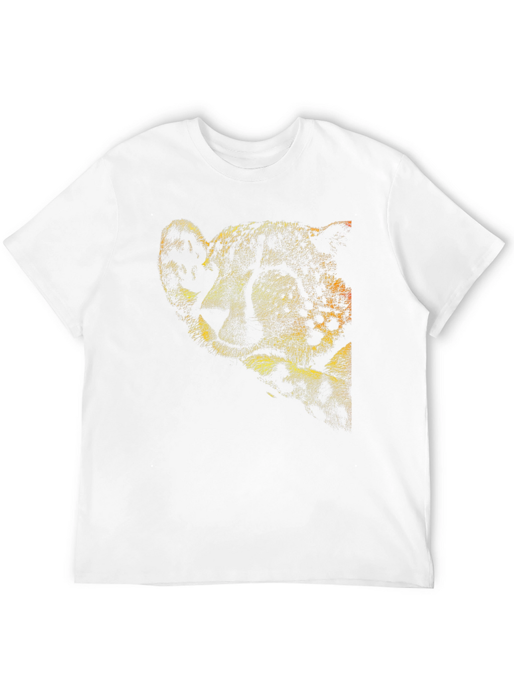 Cheetah Print Crew Neck T-Shirt