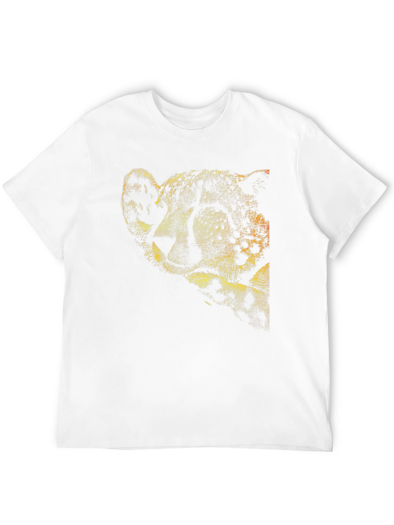 Cheetah Print Crew Neck T-Shirt