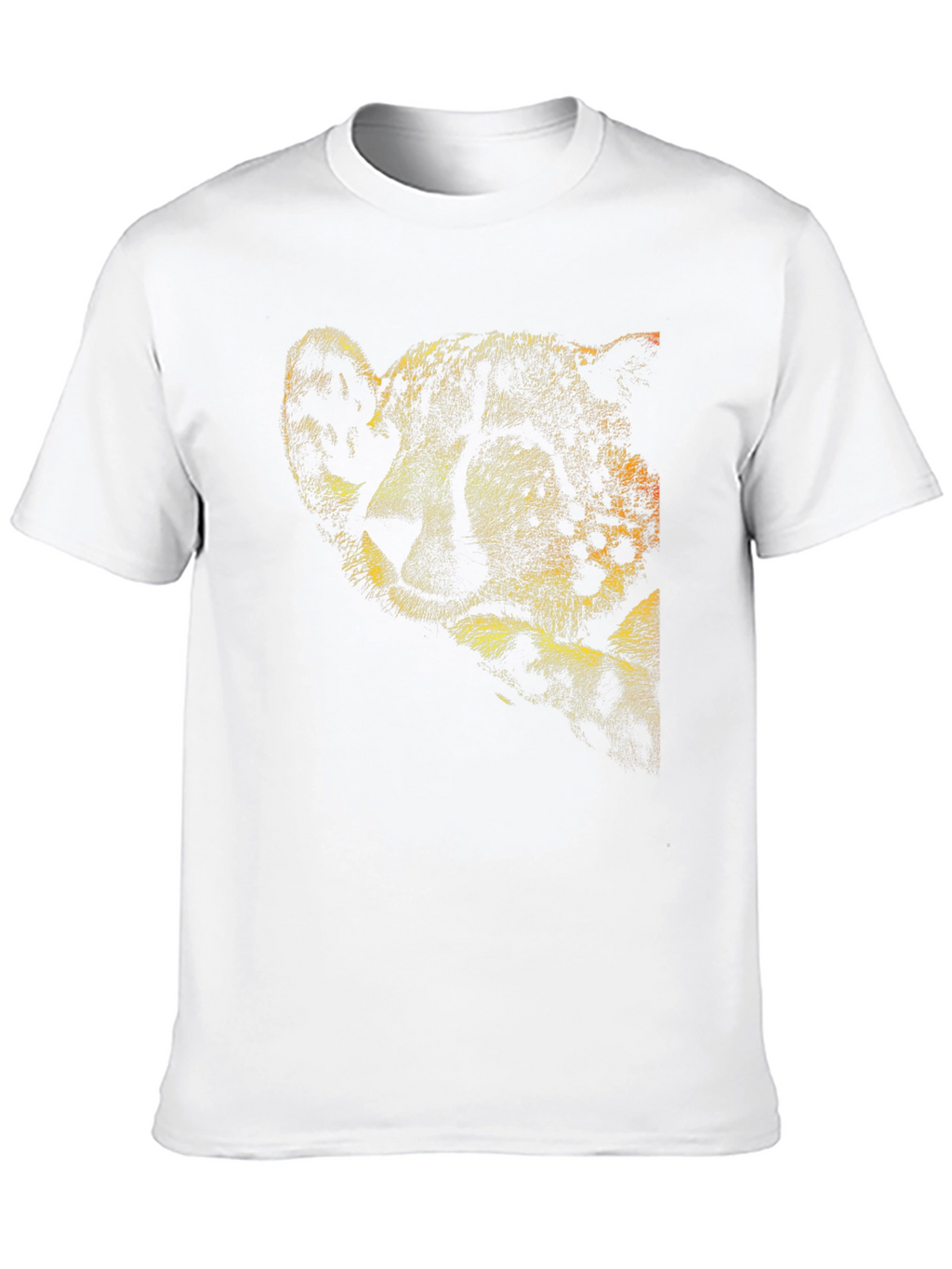 Cheetah Print Crew Neck T-Shirt
