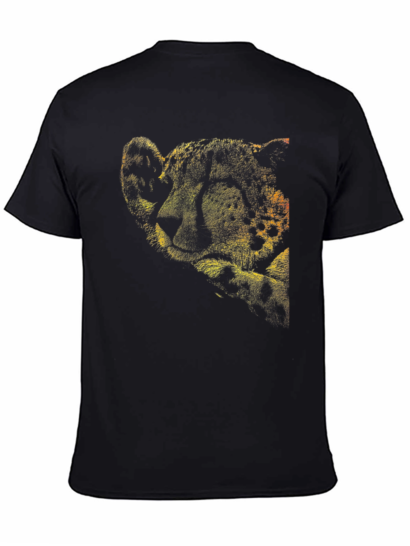 Cheetah Print Crew Neck T-Shirt
