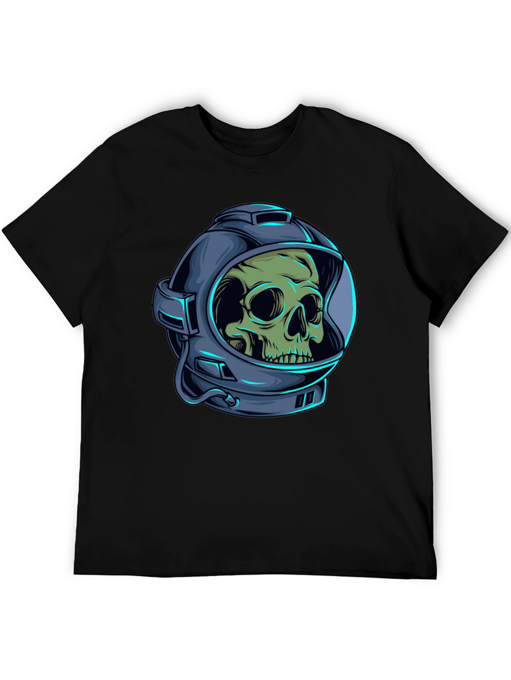 Skull Astronaut Graphic Tee - Black