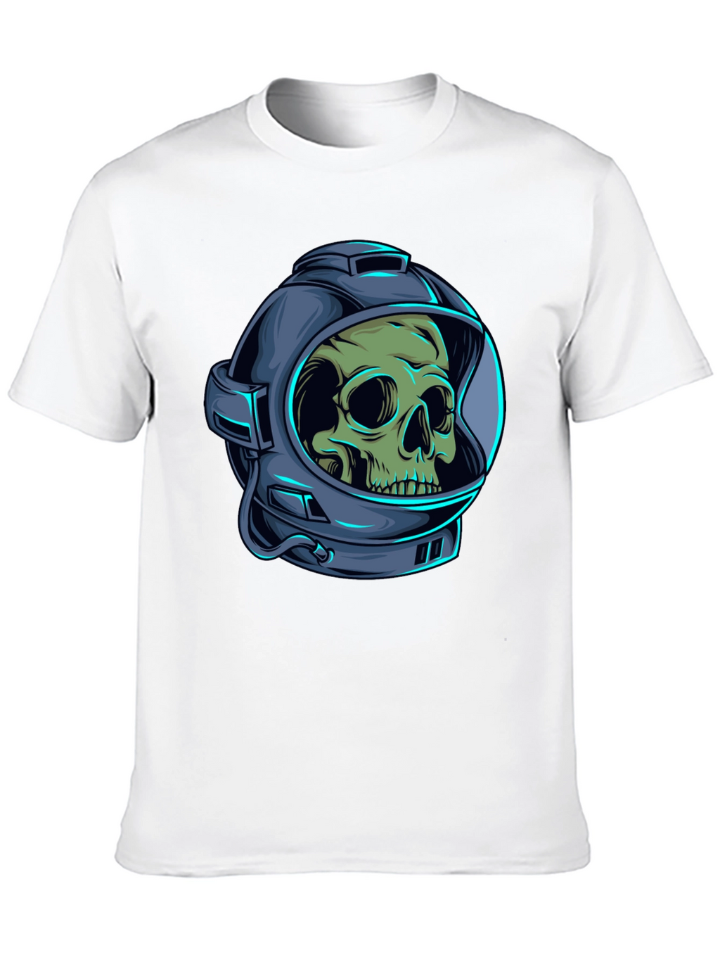 Skull Astronaut Graphic Tee - Black